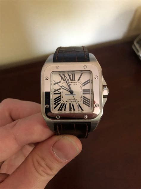 cartier santos 100 caseback